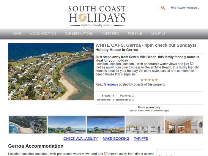 http://www.southcoastholidays.com.au/accommodation/WHITE-CAPS-Gerroa/137/